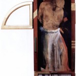 Graziano Bertoldi, Va pensiero sulle ali dorate degli Angeli della Resistenza (tecnica mista su tavola, cm. 171x61, 2002)